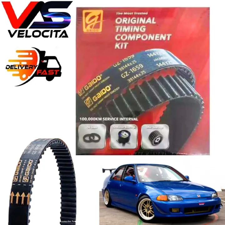 GAIDO TIMING BELT KIT HONDA CIVIC SR4 1.6 DOHC VTEC B16A (124RU26) Lazada