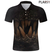 【high quality】  Summer Jurassic Park Polo Homme 3d Printed Polo Shirt Men Fashion Streetwear Casual Ropa De Hombre Harajuku Short Sleeve Ropa