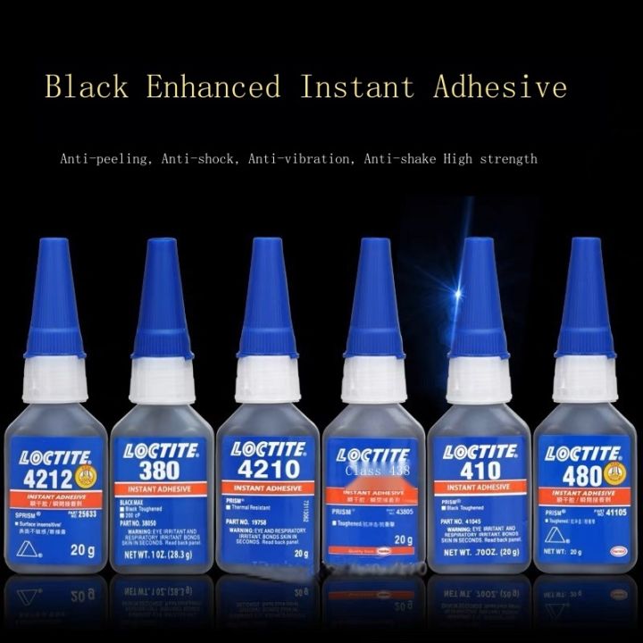 Loctite 380 480 410 382 black glue adhesive metal rubber high ...