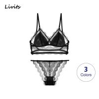 【LZ】✚☽  LORIOT-Conjunto De Lingerie De Renda Sem Costas Para Mulheres Calcinha De Sutiã Acolchoada Bralette Ajustável Sutiã Roupa Interior Sexy Casual SA1266