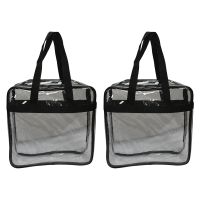 Tote Bag, Sturdy PVC Construction Zippered Top,Stadium Security Travel &amp; Gym Clear Bag, Perfect for Work, School, Sports Games and Concerts
