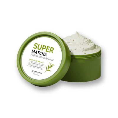 SOME BY MI Super Matcha Pore Clean Clay Mask 100g มาส์กโคลนมัจฉะ เนื้อนุ่ม ขจัดเซลล์ผิว กระชับรูขุมขน