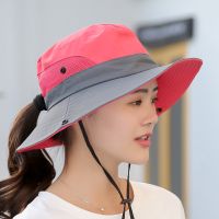 [Hat vendor]2022ผู้หญิง39; S หมวก Topi Bucket หมวกกันแดดแฟชั่นปานามา,หมวกป้องกันชาวประมงระบายอากาศหมวกผมหางม้าหมวกฤดูHat vendorหมวกกันแดดชายหาด