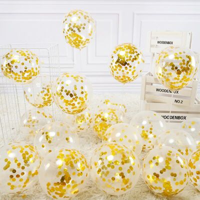 10pcs/lot Confetti Balloon Baby Shower Latex Balloons Birthday Party Decorations Adult Wedding Inflatable anniversary Ball Balloons