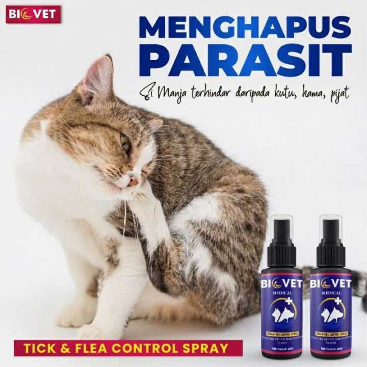 BIOVET Medical Spray ( Ubat Kutu ) berkesan mengawal kutu pada kucing ...