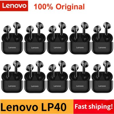 ZZOOI Lenovo LP40 Wireless Headphone TWS Bluetooth 5.0 Earphones Dual Stereo Noise Reduction Bass Headset Touch Control Earbuds 300mAH