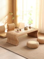 Rattan tatami coffee tea balcony homestay simple Japanese-style low bay window platform combination