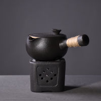 LUWU black crockery ceramic kyusu teapot chinese tea pot drinkware 500ml