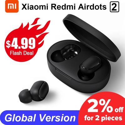 （Orange home earphone cover）  หูฟังพร้อมไมโครโฟน Xiaomi Redmi Airdots 2ชุดหูฟังไร้สาย5.0หูฟังบลูทูธหูฟังที่อุดหู