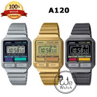 CASIO ของแท้ รุ่น A120 นาฬิกาข้อมือ digital วินเทจ Classic unisex รับประกัน1 ปี A-120  A120WE-1A  A120WEG-9A