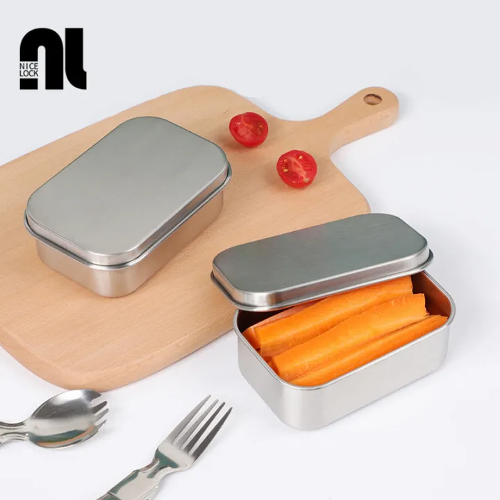 NICELOCK Mini Stainless Steel Lunch Box Children's Snack Box Portable