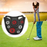Magnetic Golf Putter Mallet Covers Club Protector PU Leather Mallet Putter Cover Portable Golf Putter Headcover Golf Accessories