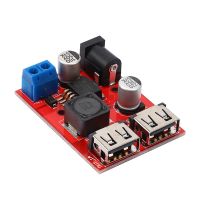 LM2596 LM2596S Dual USB DC-DC 9V 12V 24V 36V to 5V 3A Converter Board Car Charger Solar Power Supply Module