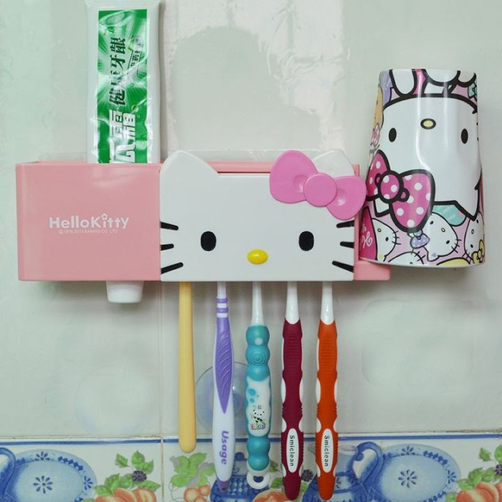 กล่องเก็บแปรงสีฟันลายการ์ตูน-hello-kitty