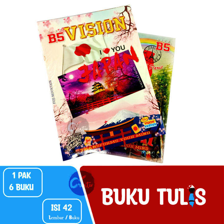 Buku Tulis Vision B5 42 Lembar Isi 6 | Lazada Indonesia