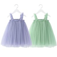 Baby Girls Dresses Kids Sleeveless Solid Color Dress 2023 Summer  Childrens Party Birthday Costume Fashion Clothing  by Hs2023