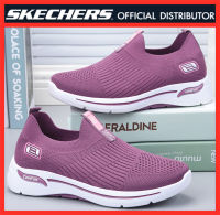 SKECHERS_Gowalk JOY-รองเท้าสตรีรองเท้าลำลองผู้หญิงรองเท้าผ้าใบผู้หญิงสรองเท้าสำหรับใส่เดินสีม่วง