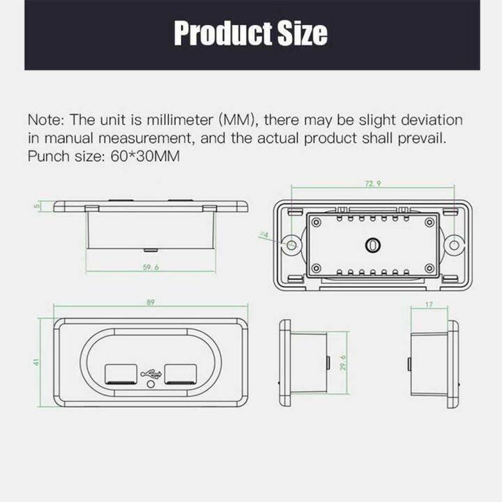 cuguu-ที่ชาร์จแบตในรถยนต์-dc5v-3-1a-2พอร์ต-usb-ช่องเสียบชาร์จพร้อมไฟแสดงสถานะ-led-สีฟ้าสำหรับรถเรือ-rv-2021-1ชิ้น