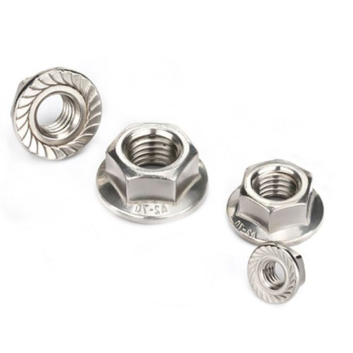 hexagon-flange-nuts-slip-locking-lock-nut-din6923-m3-m16-304-stainless-steel-dengan-pad-nut-bolt-5-buah