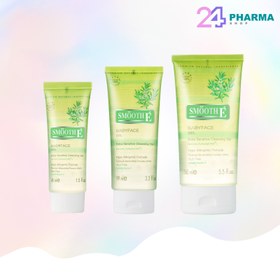 เจลล้างหน้า สูตรไม่มีฟอง100% เหมาะกับผู้ที่มีผิวบอบบางแพ้ง่าย SMOOTH E Babyface Gel Extra Sensitive