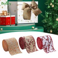 Dolity ริบบิ้นต้นคริสต์มาส DIY สำหรับโบว์ผูกผม3ชิ้น,สำหรับงานคริสต์มาสงานตัดเย็บพวงมาลัย