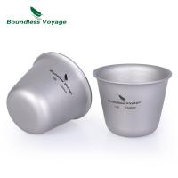 Boundless Voyage Titanium Mini Sake Cup Wine Glass Tea Mug Camping Picnic Party Flask Flagon Drinkware