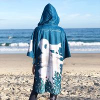 [COD] June warm coat quick drying towel change clothes bathrobe cloak beach swimming both men and women