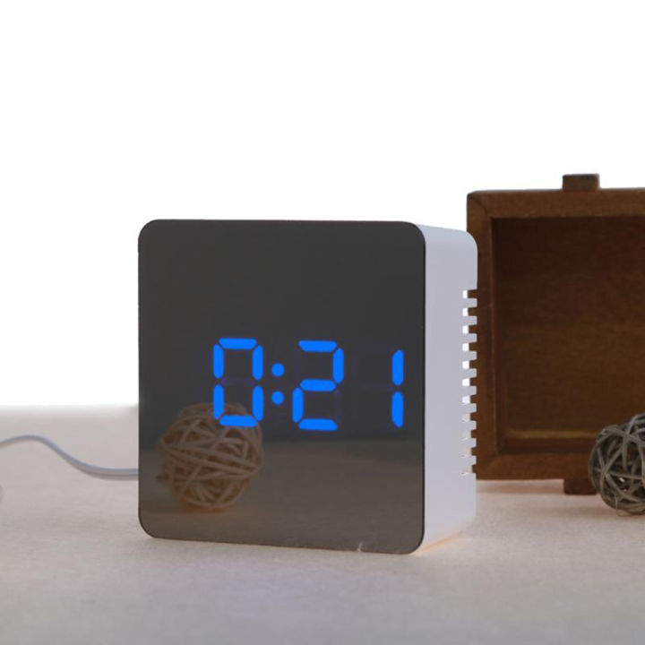 worth-buy-นาฬิกาเลื่อนดิจิตอลนาฬิกาปลุกกระจก-led-ไฟปลุกนาฬิกาโต๊ะตกแต่งบ้านแสดงเวลาขนาดใหญ่แบบอิเล็กทรอนิกส์