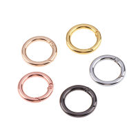 [Funnyhouse] 5PCS Round Ring Circle Spring Snap For DIY Keyring Hook Bag Buckle Handbag Purse