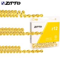 ZTTO Golden Oil Slick 12 Speed Bicycle Chain 126 Links Hollow Light Weight Durable MTB Road 12S 12v Bicycle Current 12 Speed