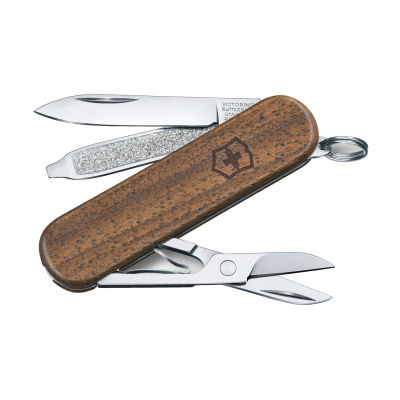 Victorinox มีดพับ Swiss Army Knives (S), Classic SD Wood, Walnut (0.6221.63)