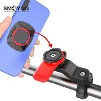 SMOYNG Simple Motorcycle Bike Phone Holder Stand Adjustable Support Moto Bicycle Handlebar Mount Bracket For Xiaomi iPhone
