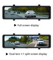 H610 2K 1080p rearview mirror dvr 2CH right side display dash cam car camera