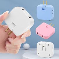 【CW】 New 3 In 1 Extension US/EU Plug Electrical Adapter 180 Degree Rotation Adjustable 2 USB Mobile Phone Charging Converter Socket