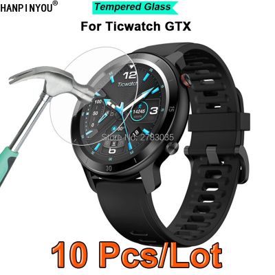 10ชิ้น/ล็อตสำหรับ Ticwatch Gtx หน้าจอนาฬิกากีฬาสมาร์ทกระจกความแข็ง9H ฟิล์มบางเฉียบ2.5d นิรภัยทนทาน