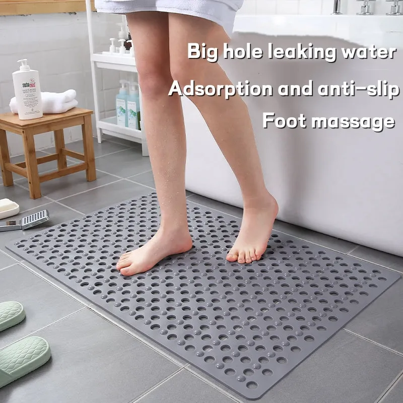 1pc Anti-slip Bathroom Mat, Simple Non-slip Waterproof Bath Mat For Bathroom