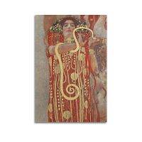 Jajer กุสตาฟ Klimt ภาพวาด Artworks- (Hygiia) โปสเตอร์รูปภาพภาพศิลปะงานศิลปะพิมพ์บนผนังภาพวาดผ้าใบของขวัญตกแต่งบ้าน08X12นิ้ว (20X30ซม.)