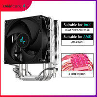 DEEPCOOL GAMMAXX AG300 3 Heats คอมพิวเตอร์ CPU Cooler ชุบนิกเกิลความเร็วสูง PWM พัดลมระบายความร้อนสำหรับ LGA1700 1200 115X AM4