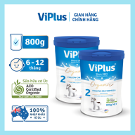 Combo 2 lon sữa bột công thức hữu cơ ViPlus Organic số 2 800g (6 - 12 tháng) thumbnail