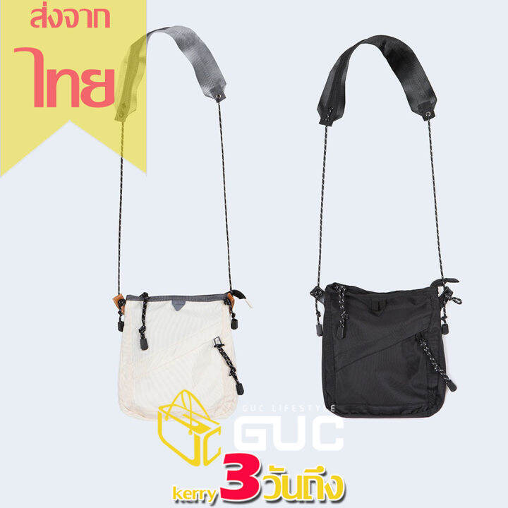 guc-selected-b1653-กระเป๋าผ้าสะพายข้างสายเชือก-sacoche-bagแฟชั่น