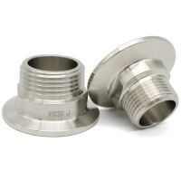 Tri Clamp Thread NPT Male Adapter Pipe Fittings SS304 TC 25.4mm 34mm 50.5mm 64mm x 1/4 quot;3/8 quot;1/2 quot;3/4 quot;1 quot;11/4 quot;11/2 quot;2 quot; Moonshining