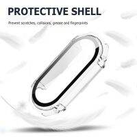 PC Tempered Glass Screen Protector Shockproof Anti-fall Bumper Shell Case for Xiaomi Mi Band 8 Smart Band Accessories Smartwatches