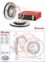 09 C499 11 จานเบรค ล้อ F (ยี่ห้อ BREMBO) รุ่น LEXUS RX270 350 450h ปี2008-&amp;gt;, NX ปี2014-&amp;gt; ปี 2008-&amp;gt;