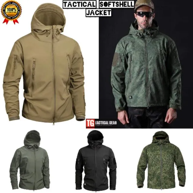 Men's ESDY Tactical Soft Shell TAD Jacket All Season Waterproof | Lazada PH