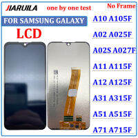 100 Diuji Asal สำหรับ Samsung Galaxy A02 A01 A11 A12 A31 A51 A71เครื่องอ่านพิกัด LCD Skrin ไร้กรอบประกอบ