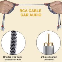 RCA Stereo Cable, [6Ft/1.8M, Dual Shielded Gold-Plated] 2RCA Male to 2RCA Male Stereo Audio Cable for Home Theater