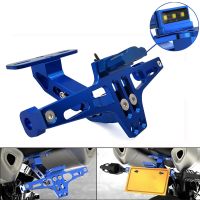 Motorcycle Adjustable Angle License Plate Holder Bracket CNC Aluminum For Yamaha XSR TDM 700 900 MT 01 03 25 YBR 125 YZF R15