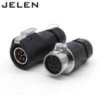 ‘；【-【 XHE20  7Pin Waterproof Industrial Connector Cable Power IP67 Male Plug Female Socket Plastic Jack, Docking Connector