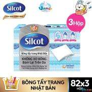 Free Ship 20K Bộ 3 hộp Bông tẩy trang Silcot 82 miếng hộp - TUSC00001CB