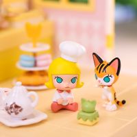 Cute Anime Figure Gift Surprise Box Original POP MART MOLLY Cooking Series Blind Box Toys Model Confirm Style